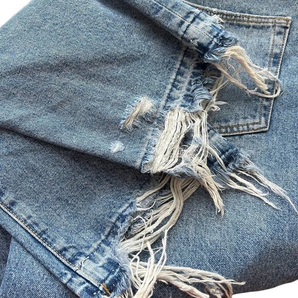 Lovers & Friends Ryan High Rise Straight Leg Jeans In Cascade Blue Size 25 - Picture 9 of 16